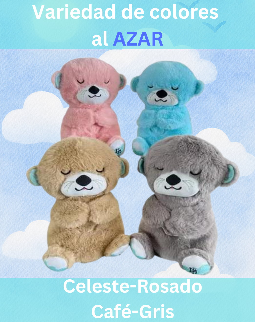 Nutria Peluche con respiración ralajante